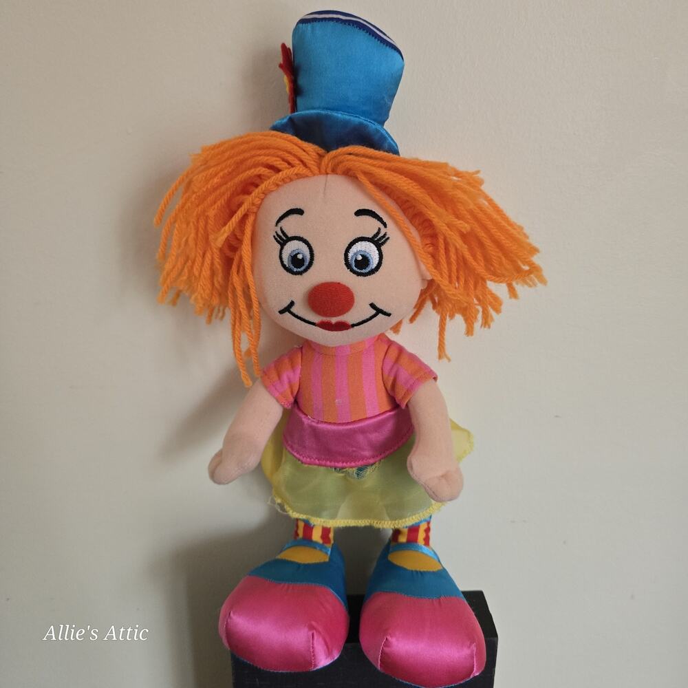 Ringling Bros Circus Clown Greatest Show On Earth Plush‎ Stuffed Animal Souvenir